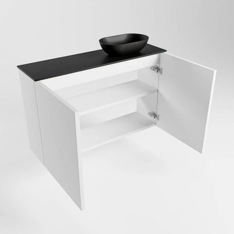 Mondiaz Fowy fonteinmeubel 80cm Talc - Waskom rechts Urban/Urban - met 1 kraangat