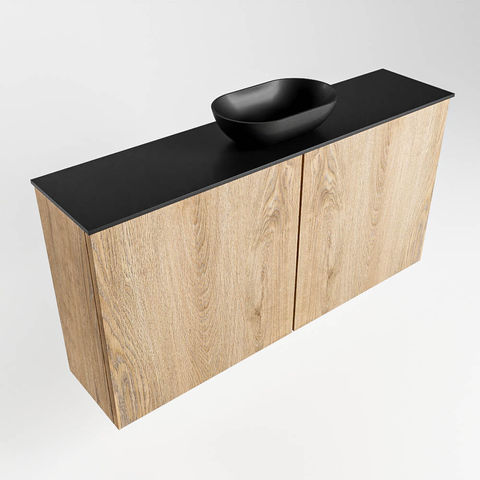Mondiaz Fowy fonteinmeubel 100cm Washed Oak - Waskom midden Urban/Urban - met 1 kraangat