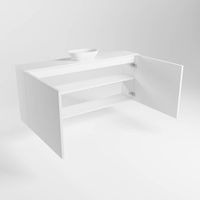 Mondiaz Fowy fonteinmeubel 120cm Talc - Waskom midden Talc/Talc - zonder kraangat
