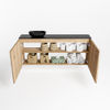 Mondiaz Fowy fonteinmeubel 120cm Washed Oak - Waskom links Urban/Urban - zonder kraangat