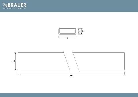 Brauer stabilisatiestang chroom
