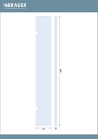 Brauer profielloze inloopwand w1-40