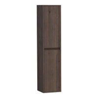Brauer Adore hoge kast 160x35x35cm massief eiken - eiken zwart