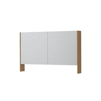 Ink SPK3 spiegelkast 2 deuren - 140x74cm - blank eiken