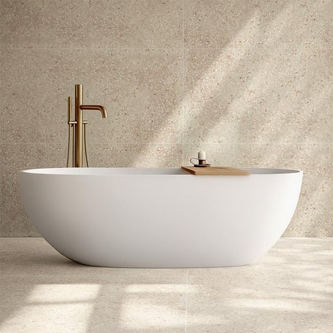 Sphinx Tegels Terrazzo tegel 60x12cm - cream