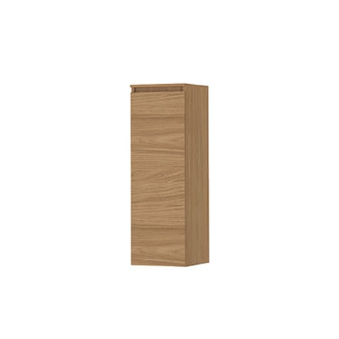 Ink half hoge kast 106x35cm - houten keerlijst - 1 deur - links/rechts - front vlak - blank eiken