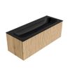 Mondiaz Kurve badmeubel 120cm Oak - Geen ronding - Big Large wastafel Midden Urban - 1 kraangat