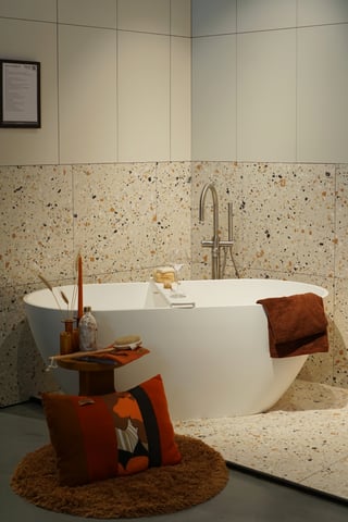 Iris Venice Villa terrazzo tegel 120x120cm - ivory