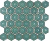 The Mosaic Factory Osiris Hertman mozaïektegel 5,1x5,9cm - Forest Green