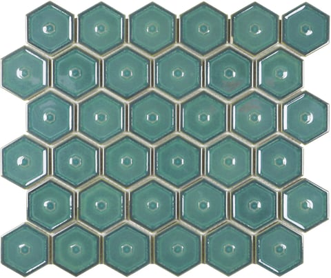The Mosaic Factory Osiris Hertman mozaïektegel 5,1x5,9cm - Forest Green