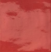 Iris Bottega wandtegel 15x15cm - TerreLucide - rosso