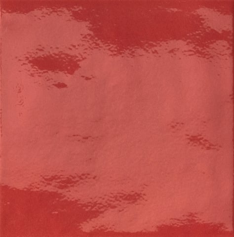 Iris Bottega wandtegel 15x15cm - TerreLucide - rosso