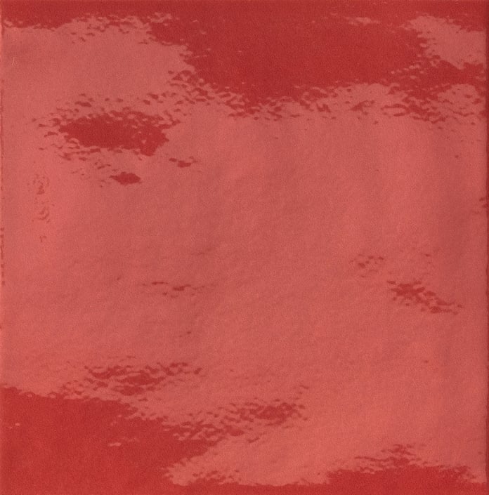 Iris Bottega wandtegel 15x15cm - TerreLucide - rosso