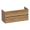 Brauer Adore onderkast - greeploos - 2 lades - 2 uitsparingen - 119x45,5cm - Chateau