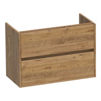 Brauer Adore onderkast ondiep - greeploos - 2 lades - 1 uitsparing - 80x39cm - Chateau
