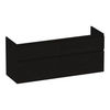 Brauer Delight onderkast - greeploos - 4 lades - 2 uitsparingen - 119x45,5cm - Timber Black
