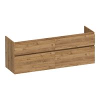 Brauer Delight onderkast - greeploos - 4-lades - 2 uitsparingen - 159x45,5cm - Chateau