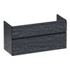 Brauer Delight Edge onderkast - greeploos - 2 lades - 1 uitsparing - 119x45,5cm - Damascus