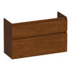 Brauer Delight onderkast ondiep - greeploos - 2 lades - 1 uitsparing - 99x39cm - Massief eiken bruin