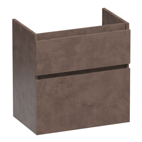 Brauer Delight onderkast ondiep - greeploos - 2 lades - 1 uitsparing - 59x39cm - Erosion