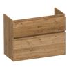 Brauer Delight onderkast ondiep - greeploos - 2 lades - 1 uitsparing - 80x39cm - Chateau