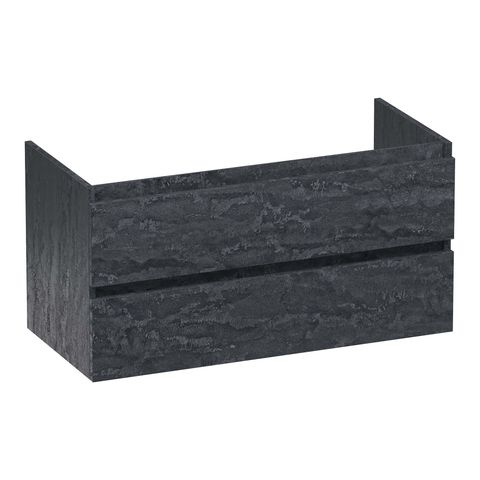 Brauer Joy onderkast - greeploos - 2-lades - 1 uitsparingen - 99x45,5cm - Damascus