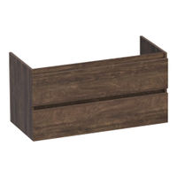 Brauer Joy onderkast - greeploos - 2-lades - 1 uitsparingen - 99x45,5cm - Grove
