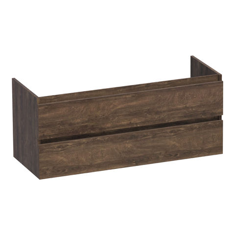 Brauer Joy onderkast - greeploos - 2-lades - 1 uitsparingen - 119x45,5cm - Grove