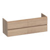 Brauer Joy onderkast - greeploos - 4-lades - 2 uitsparingen - 140x45cm - Eiken naturel