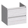 Brauer Joy onderkast - greeploos - 2-lades - 1 uitsparingen - 59x45,5cm - Forest Seashell