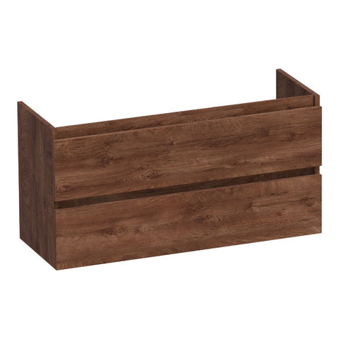 Brauer Joy onderkast ondiep - greeploos - 2-lades - 1 uitsparingen - 99x39cm - Forest Cacao
