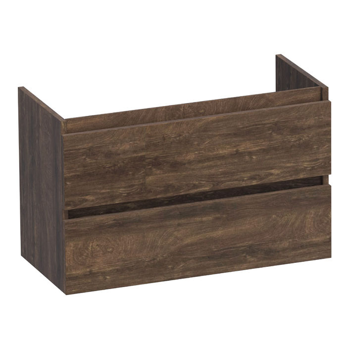 Brauer Joy onderkast ondiep - greeploos - 2-lades - 1 uitsparingen - 80x39cm - Grove