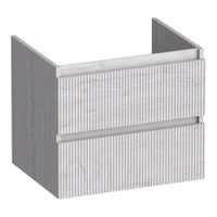 Brauer Joy Wavy onderkast - greeploos - 2-lades - 1 uitsparingen - 60x45cm - Forest Seashell
