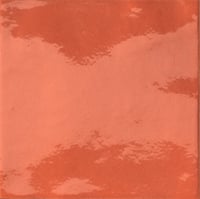 Iris Bottega wandtegel 15x15cm - TerreLucide - arancio