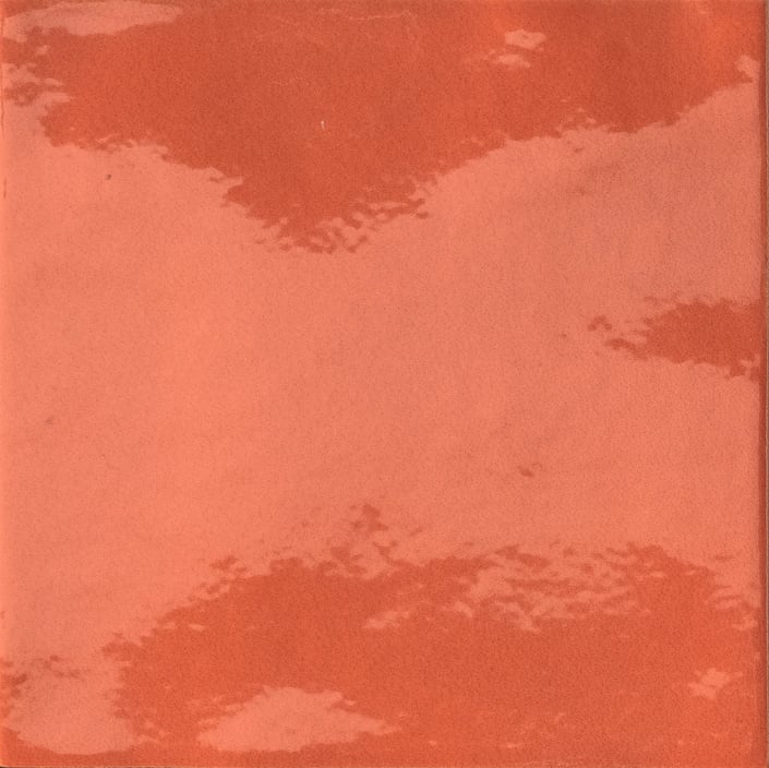 Iris Bottega wandtegel 15x15cm - TerreLucide - arancio