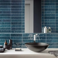 Gazzini Colorart wandtegel 6x24cm - gloss blue