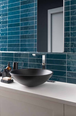 Gazzini Colorart wandtegel 6x24cm - gloss blue