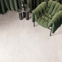 Flaviker Double plain tegel 120x120cm - white