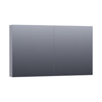 Brauer Impress Deluxe spiegelkast 120x70cm indirecte LED verlichting binnen/onder - mat grijs