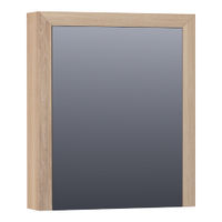 Brauer Rise spiegelkast 60x70cm massief eiken - eiken naturel - linksdraaiend
