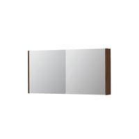 Ink SPK1 spiegelkast 2 deuren - 140x60cm - warm walnoot
