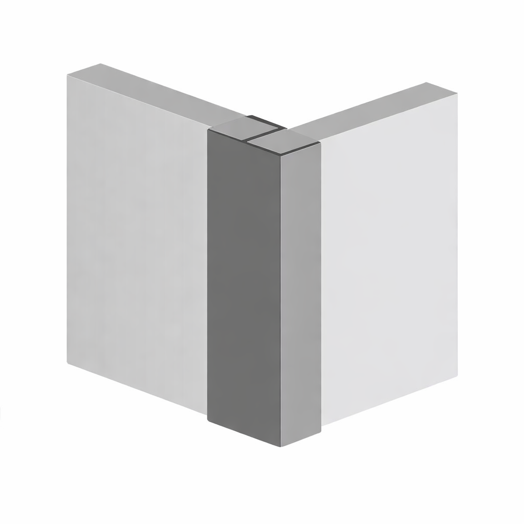 Multipanel Type 100 profiel - verzonken hoek - 245cm - satijn