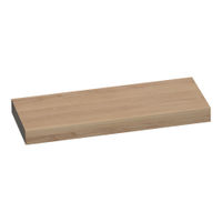 Brauer Creek wastafelblad 120x50x10cm massief eiken - eiken naturel