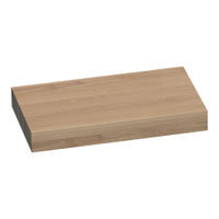 Brauer Creek wastafelblad 80x50x10cm massief eiken - eiken naturel