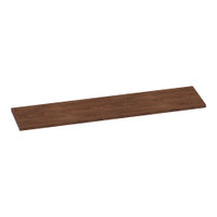 Brauer Ocean Medium topblad 200x46cm MFC - Forest Cacao (36 mm)