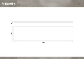Brauer Ocean Medium topblad 200x46cm MFC - Forest Cacao (36 mm)