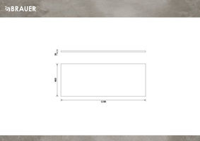 Brauer Ocean Slim topblad 120 Timber Black
