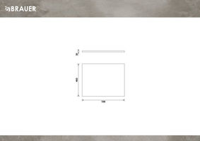 Brauer Ocean Slim topblad 60x46cm MFC - Sunlit (18 mm)