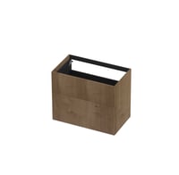 Ink onderkast 80x45cm - push to open - 2 lades - verticaal gefreesd - fineer ash grey
