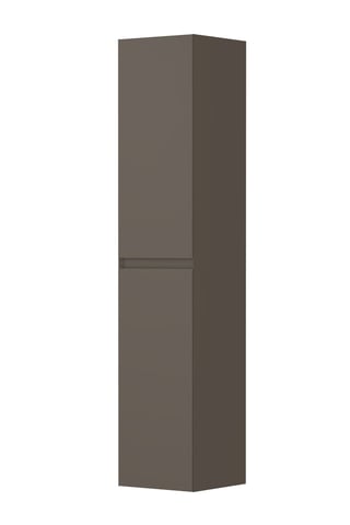 Ink hoge kast 170x35cm - greeploos - 2 deuren - links/rechts - front vlak - mat taupe